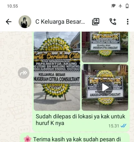 Pengiriman Papan Bunga Duka Pekanbaru
